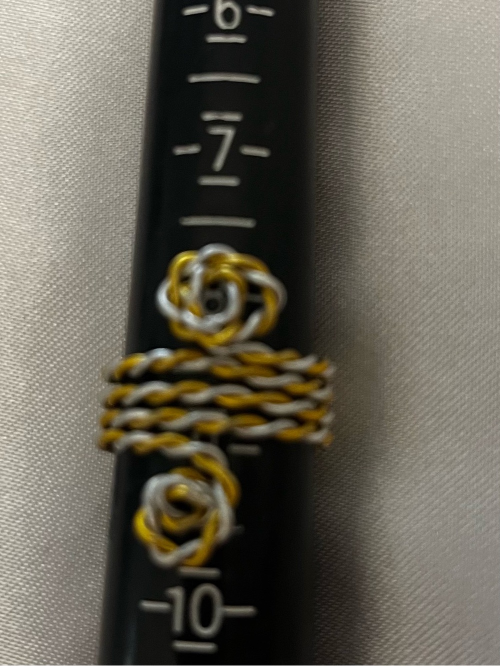 Gold and Silver Wire Wrapped Ring